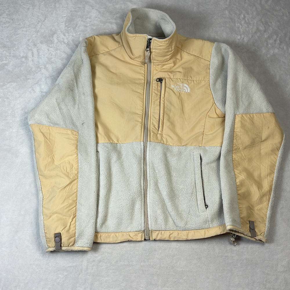 The North Face Denali Women's Cream Fleece Jacket Size S Full Zip Polartec